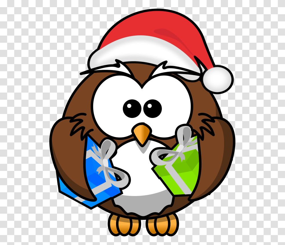 Owl Santa, Animals, Helmet, Plant, Food Transparent Png