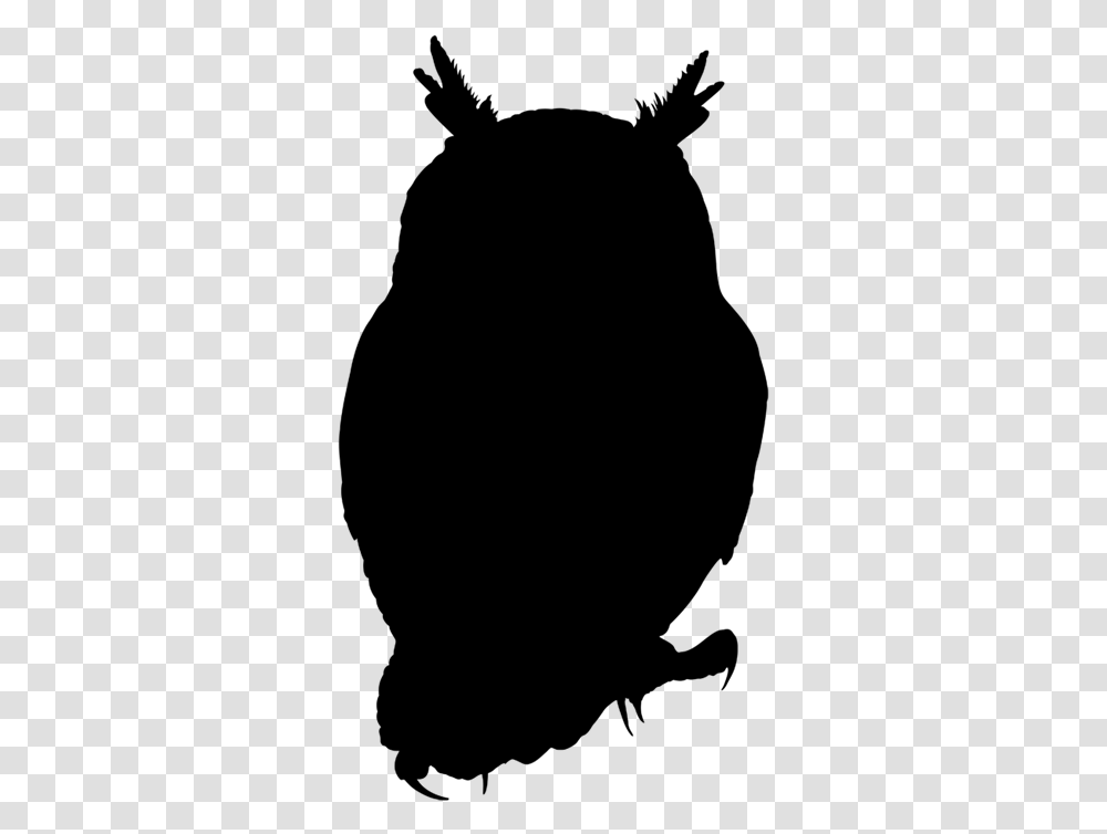 Owl Silhouette, Gray, World Of Warcraft Transparent Png