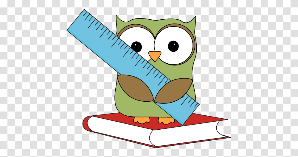 Owl Sitting On A Book With A Ruler From My Cute Graphics Owls, Plot, Label Transparent Png