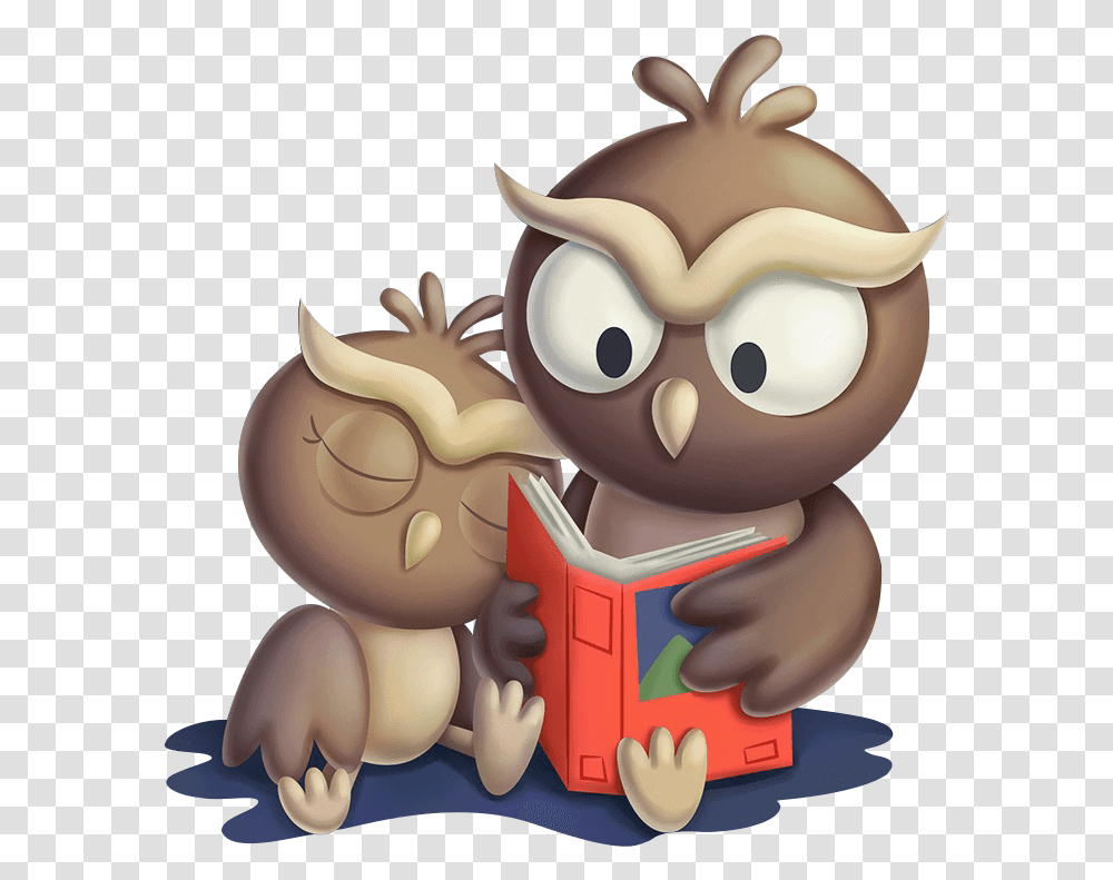 Owl Storytelling Wallpaper Desktop Environment Cartoon Cartoon Storytelling, Toy, Animal, Mammal Transparent Png