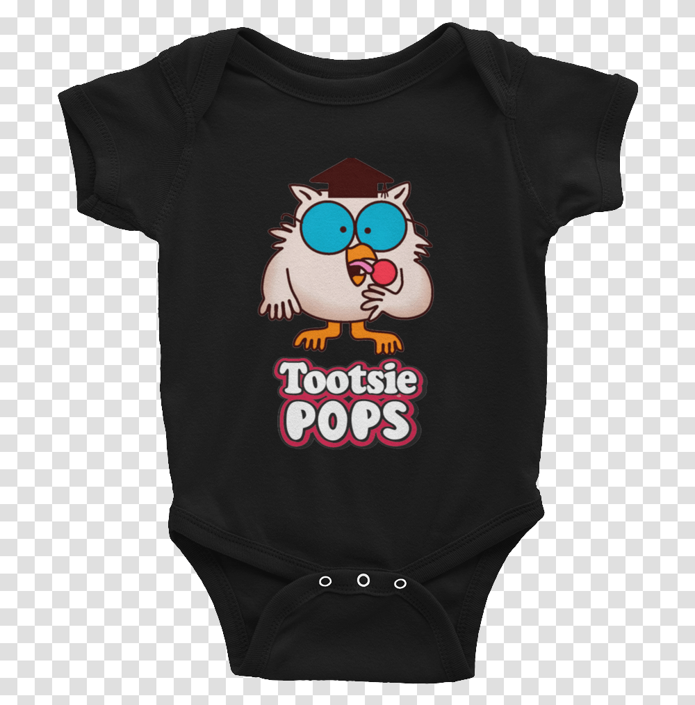 Owl Tootsie Roll Pop Infants Onesie Cartoon, Apparel, T-Shirt, Sleeve Transparent Png