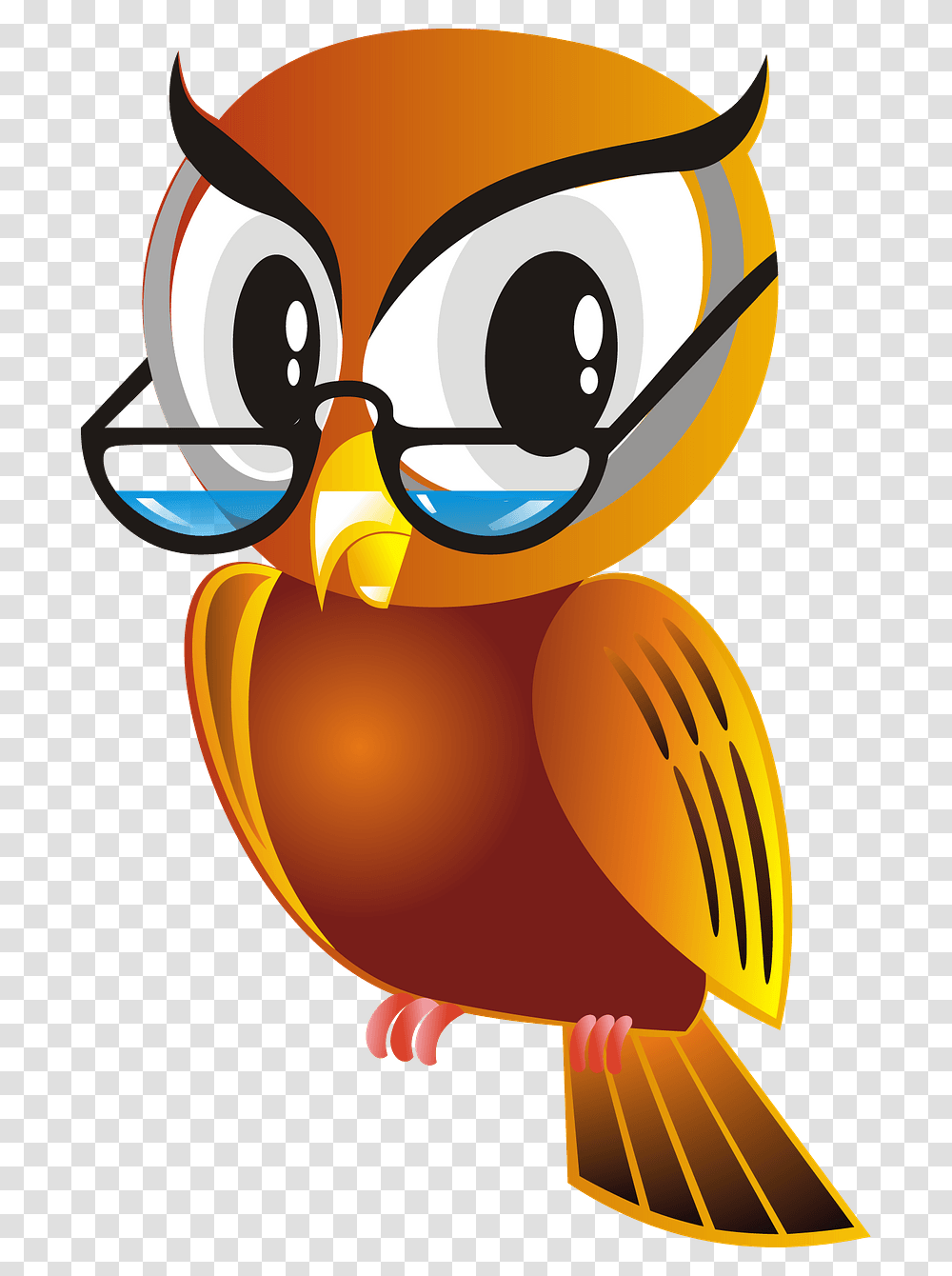 Owl With Glasses Clipart, Accessories, Accessory, Goggles Transparent Png
