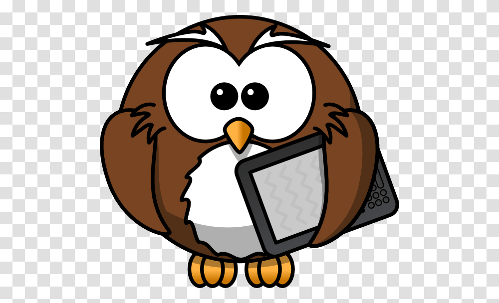 Owl With Tablet Clip Art, Bird, Animal, Helmet Transparent Png