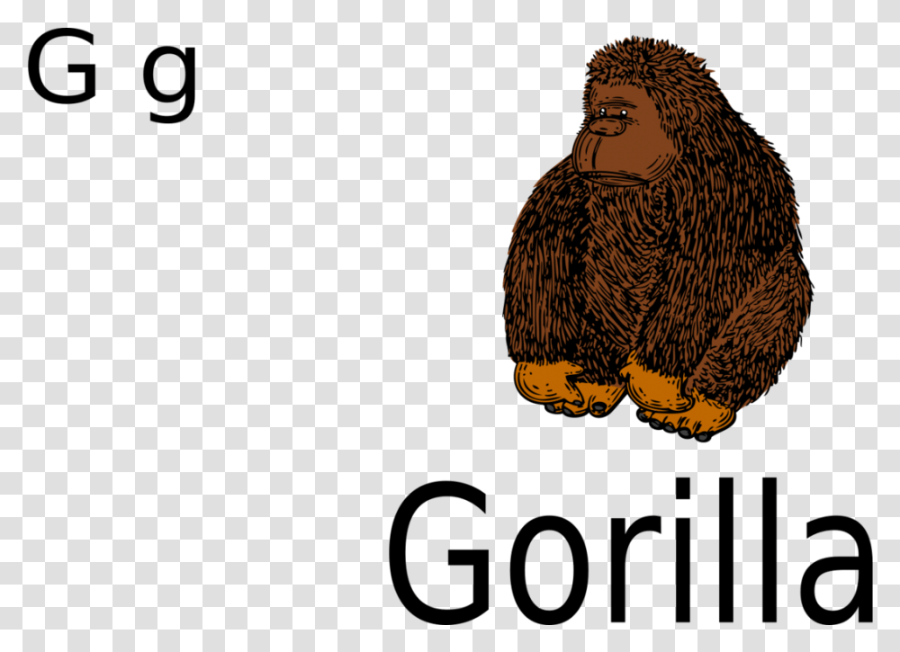 Owleagletext Gorilla, Bird, Animal, Statue, Sculpture Transparent Png