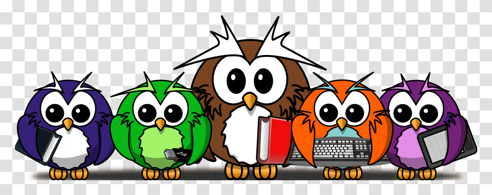 Owlfictional Characterbeak Owls In A Line Cartoon, Angry Birds, Animal, Cat Transparent Png