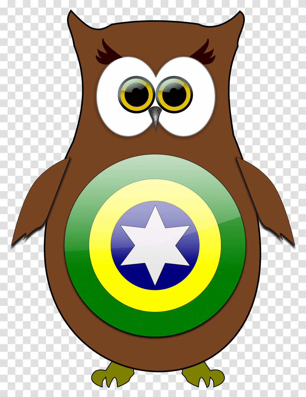 Owls Clipart Eye Superhero, Symbol, Star Symbol, Logo, Trademark Transparent Png
