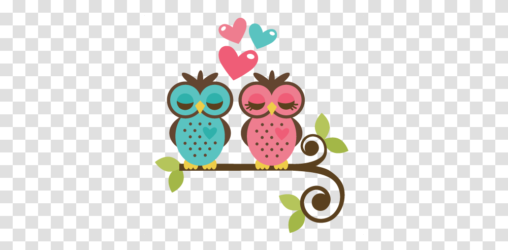 Owls In Love For Scrapbooking And Cardmaking Owls, Floral Design, Pattern Transparent Png