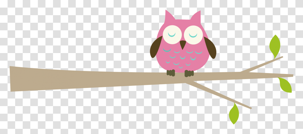 Owls In Tree Branch Clipart Transparent Png