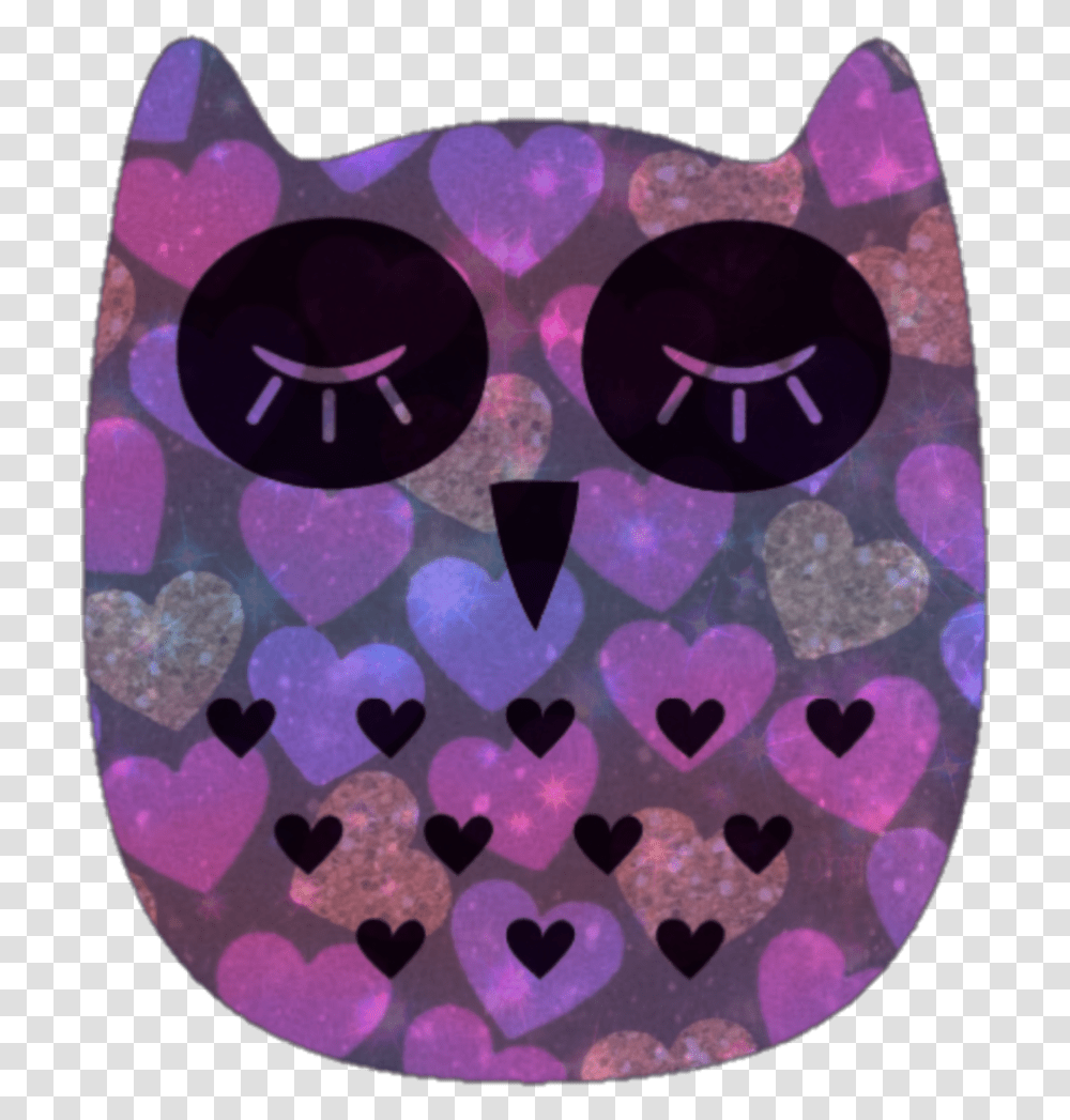 Owls Patterns Overlay Animals Owl Hearts Art Owl, Purple, Rug, Light, Plectrum Transparent Png