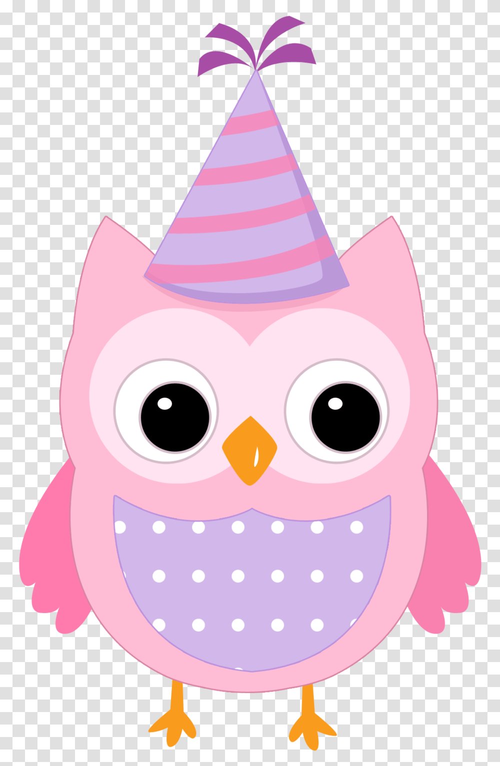 Owls With Birthday Hats, Apparel, Party Hat, Animal Transparent Png