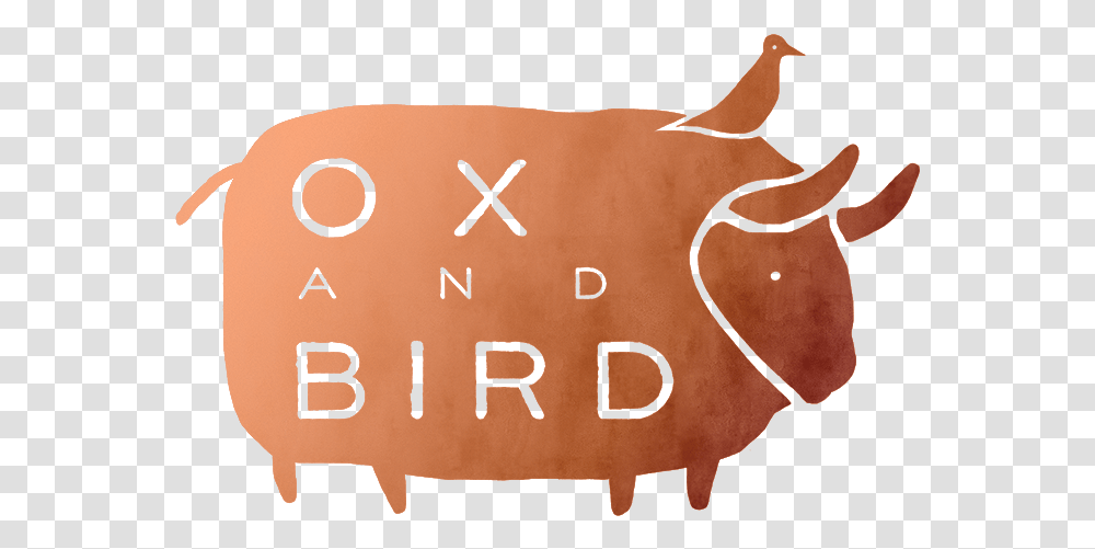 Ox And Bird - Animation Studio Chicken, Animal, Mammal, Text, Hand Transparent Png