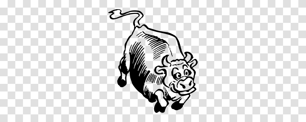 Ox Bison Drawing, Gray, World Of Warcraft Transparent Png