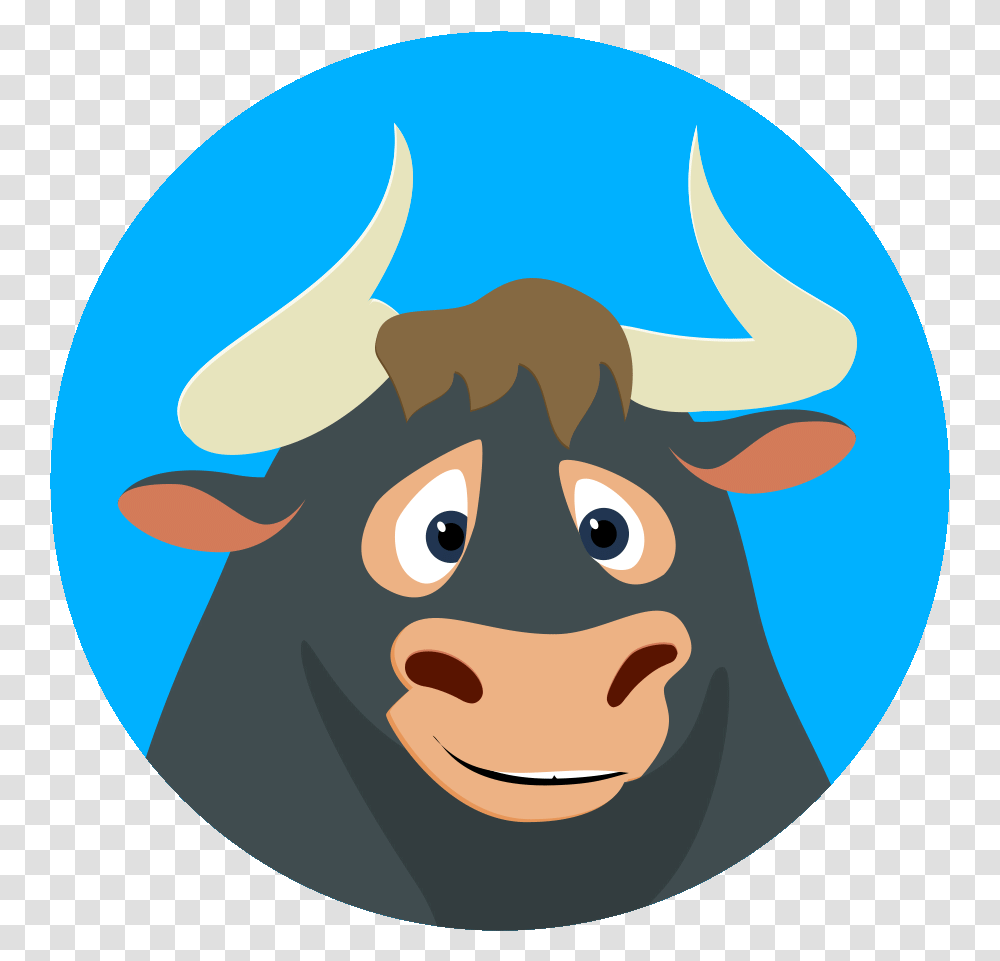 Ox Clipart Animation Free For Ferdinand The Bull Head, Mammal, Animal, Cattle, Face Transparent Png