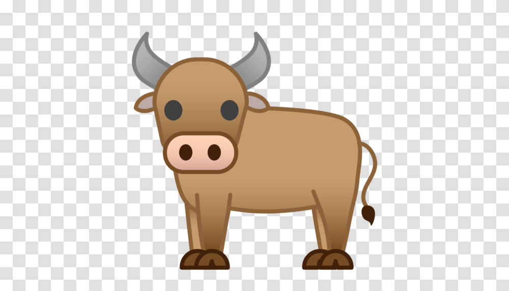 Ox Emoji, Animal, Mammal, Toy, Cattle Transparent Png