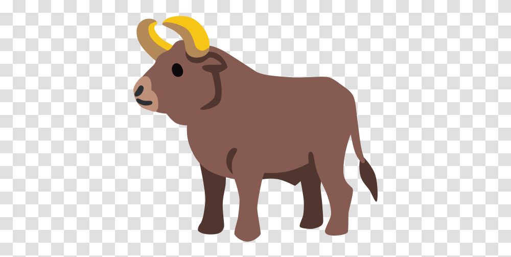 Ox Emoji Emoji De Boi, Mammal, Animal, Buffalo, Wildlife Transparent Png