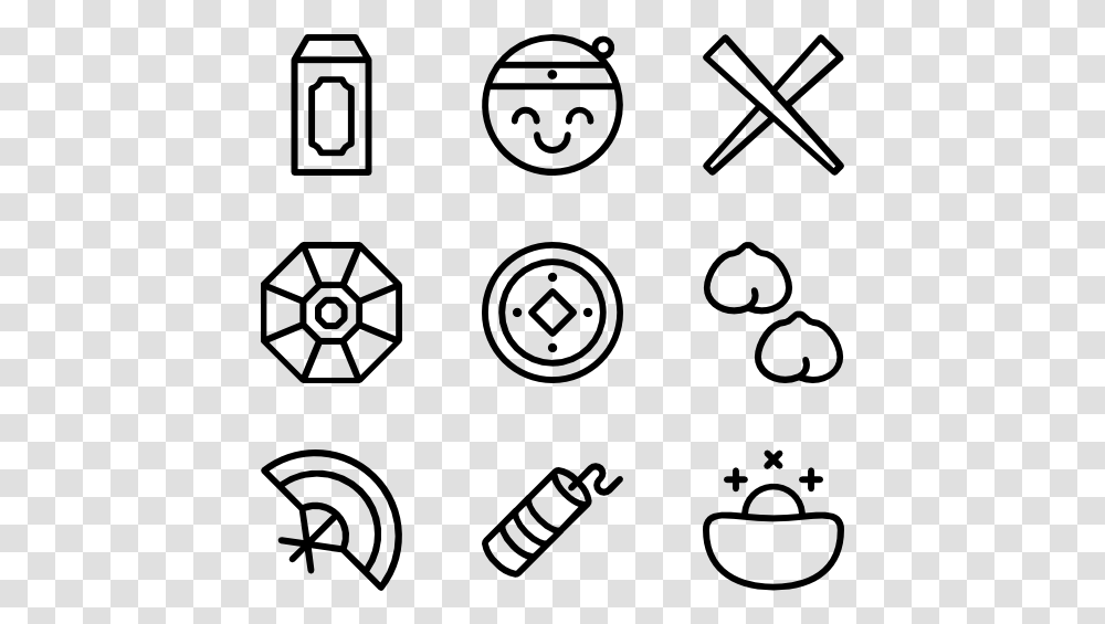 Ox Vector Chinese New Year Hand Drawn Social Media Icons, Gray, World Of Warcraft Transparent Png