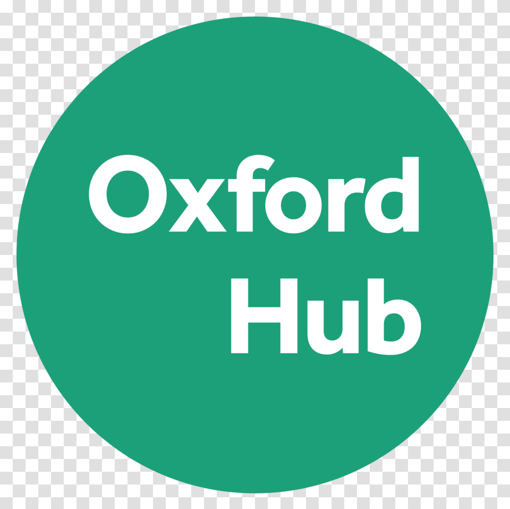 Oxford Hub Green Circle Logo, Text, Label, Symbol, Word Transparent Png