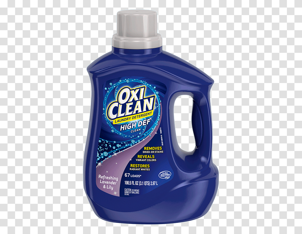 Oxiclean Liquid Laundry Detergent Refreshing Lavender Oxiclean Lavender, Bottle, Label, Mixer Transparent Png