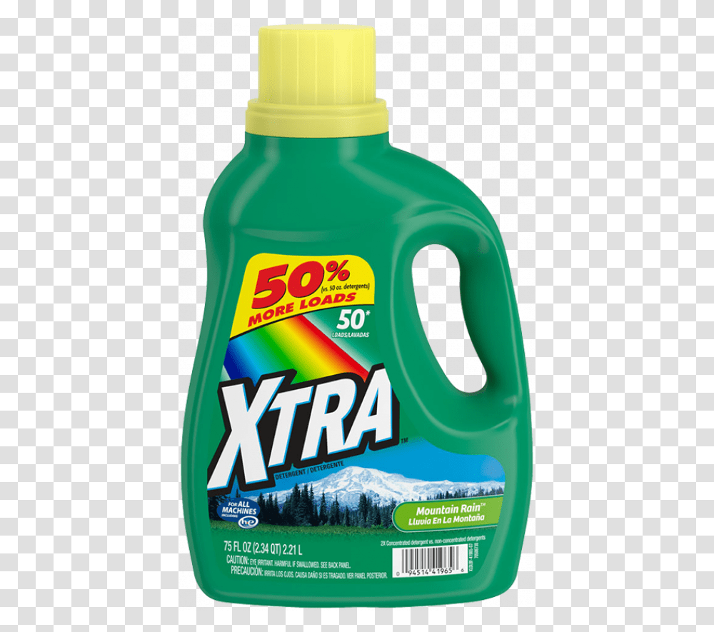Oxiclean Xtra Laundry Detergent Mountain Rain, Juice, Beverage, Bottle, Dress Transparent Png
