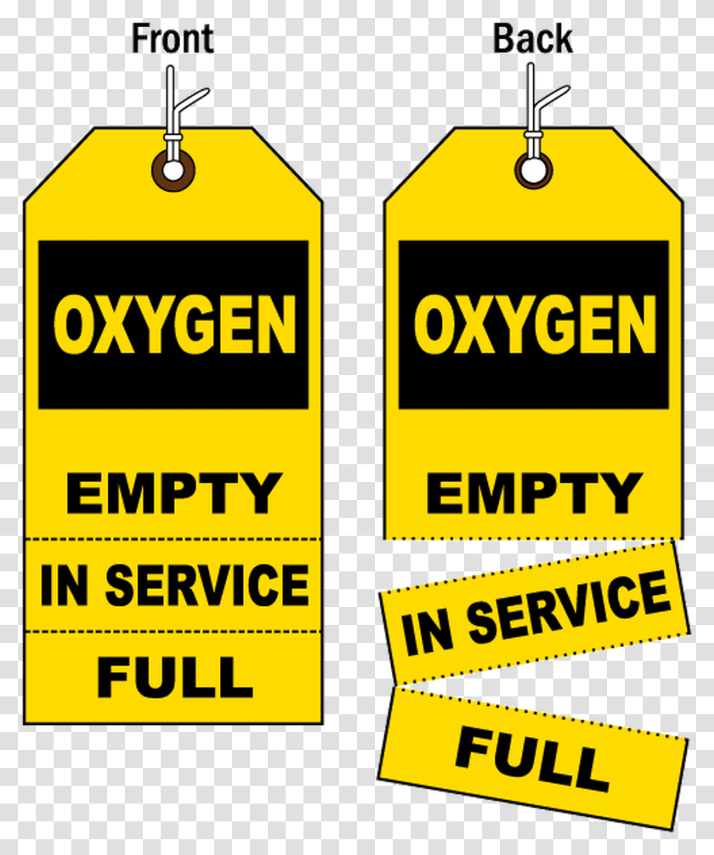 Oxygen Fill Tags Nitrogen Cylinder Full Tag, Label, Paper Transparent Png