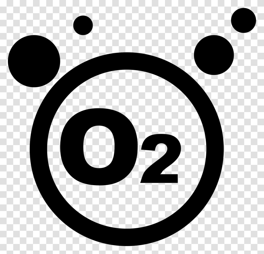 Oxygen Oxygen Icon, Number, Stencil Transparent Png
