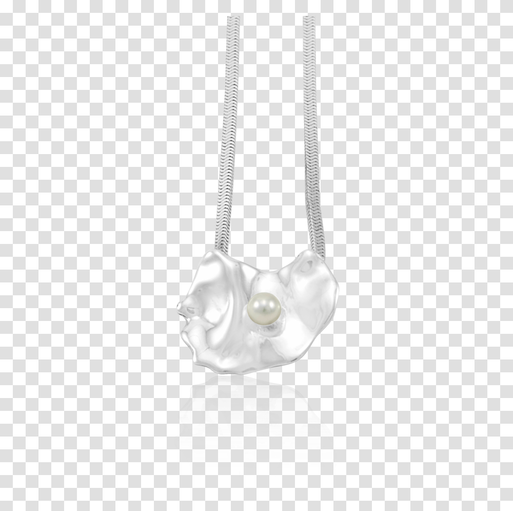 Oyster With White Pearl Pendant Small Chain, Accessories, Accessory, Handbag, Purse Transparent Png