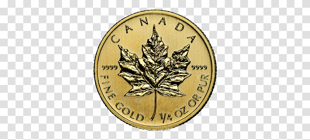 Oz Canadian Gold Maple Leaf - Mint Buyers 1 10 Oz Canada Gold Coin, Money, Plant, Clock Tower, Architecture Transparent Png