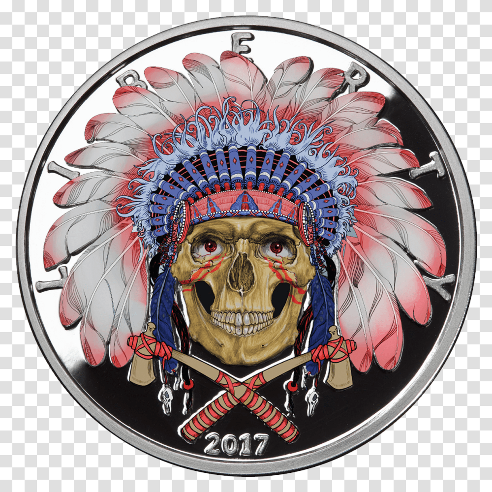 Oz Colorized Proof American Western Skulls Indian, Label, Crowd, Logo Transparent Png