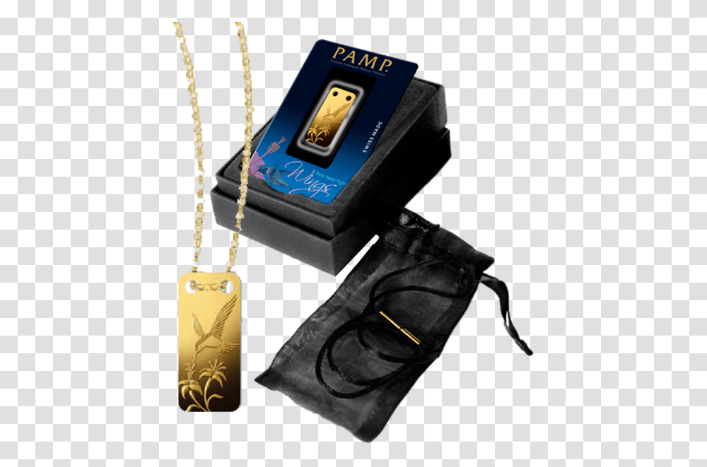 Oz Gold Ingot Pendant Hummingbird Switzerland Pamp Solid, Accessories, Accessory, Jewelry Transparent Png