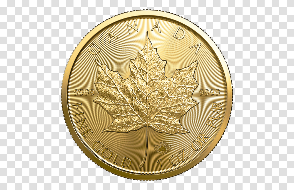 Oz Gold Maple Leaf 2020 Canadian Silver Maple Leaf, Money, Coin, Clock Tower, Architecture Transparent Png