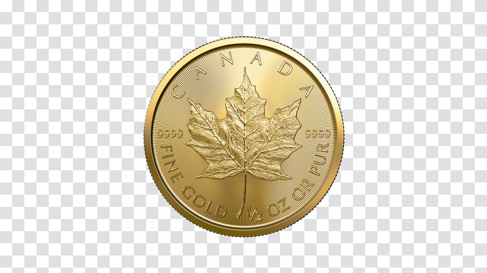 Oz Gold Maple Leaf Maple Leaf Gold Coin 1 4 Oz, Plant, Clock Tower, Architecture, Building Transparent Png