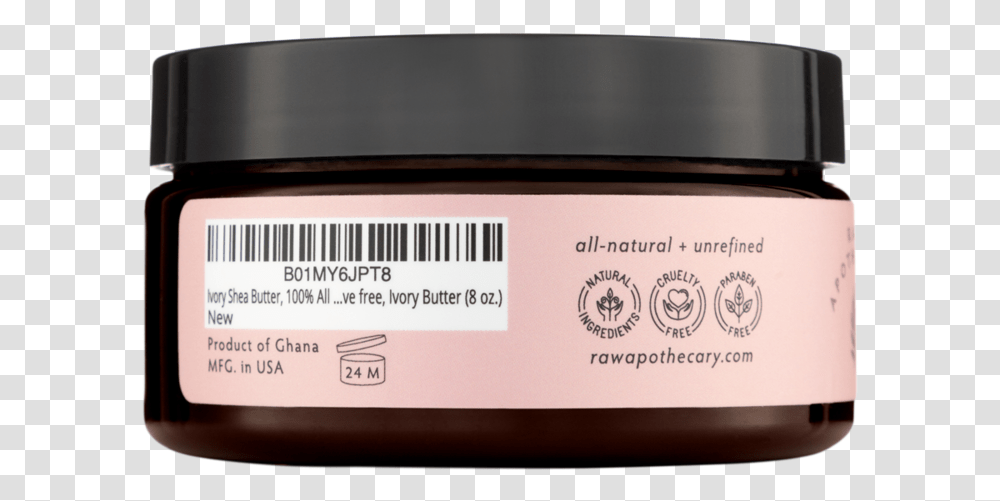 Oz Ivory Shea Butter Packaging Side With Upc Cosmetics, Label, Bottle, Soap Transparent Png