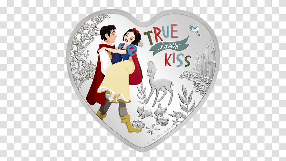 Oz Pure Silver Heart Shaped Coin Disney Love 2020 Coin Heart Shaped Silver, Person, Armor, Horse, Mammal Transparent Png