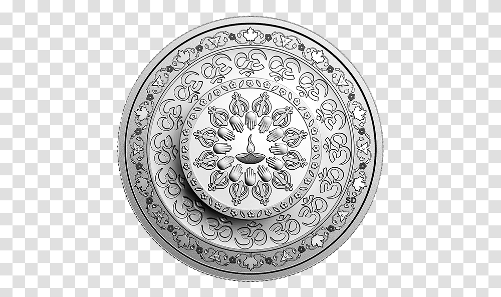 Oz Silver Diwali Coin, Rug, Doodle, Drawing Transparent Png