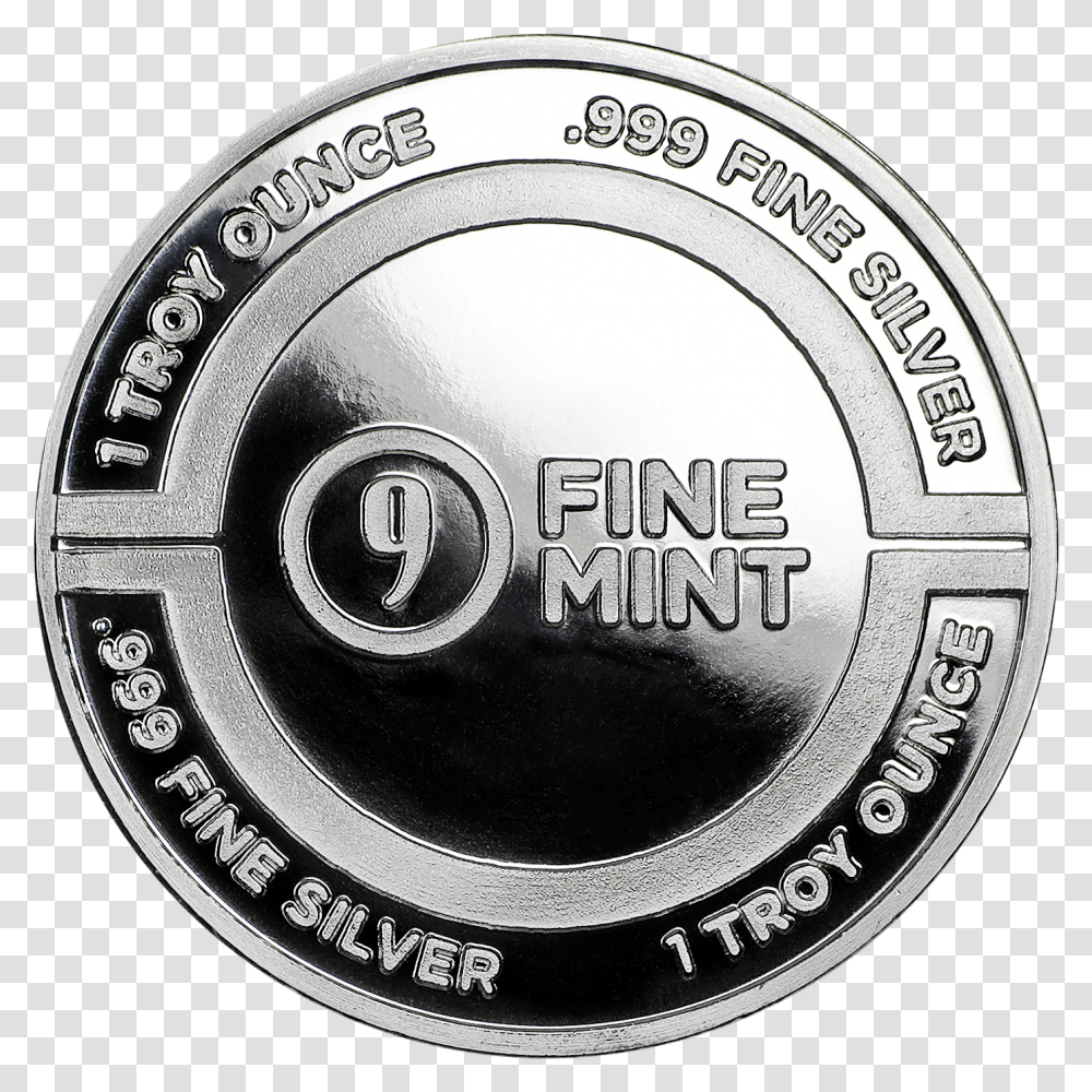 Oz Silver Industrial Logo Round Emblem, Coin, Money, Nickel, Symbol Transparent Png