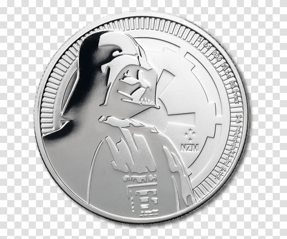Oz Star Wars Darth Vader Silver 2017 Bitgild Ventiladores Para Oficina, Nickel, Coin, Money, Clock Tower Transparent Png
