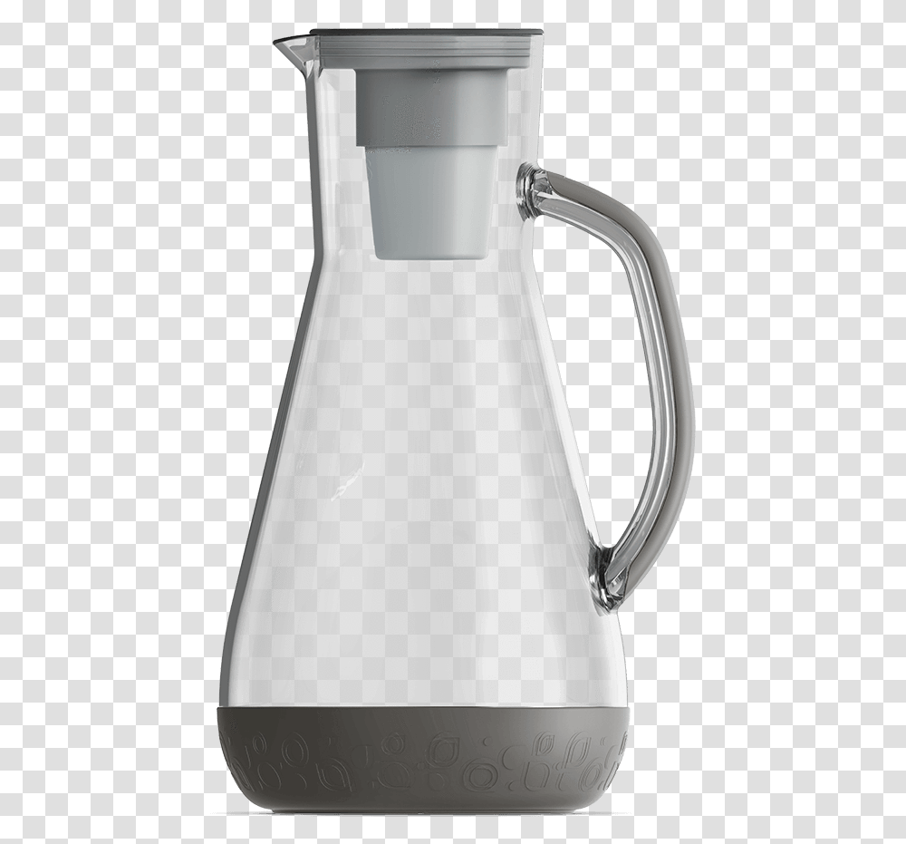 Oz Water Pitcher Grey With FilterClass Pitcher With Little Water, Jug, Water Jug, Sink Faucet Transparent Png