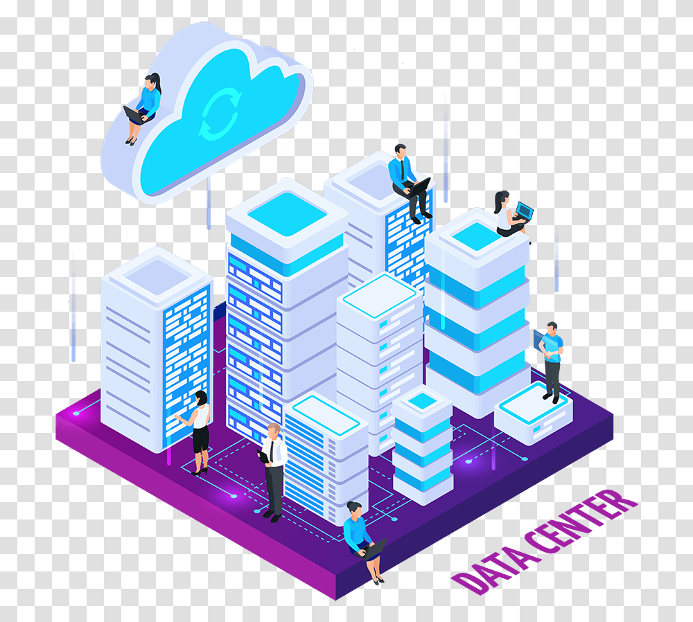 Ozcart Hosting Main Image Showing Servers And Staff Data Center, Person, Building, Urban, Electronics Transparent Png
