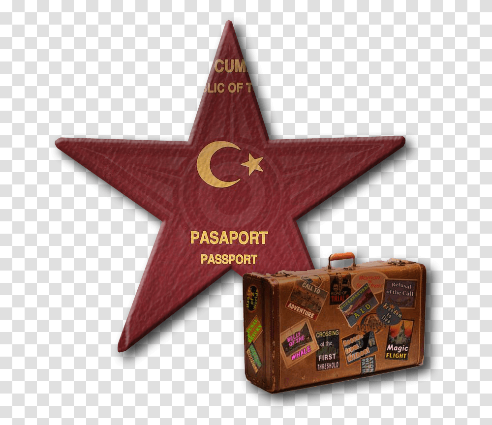 Ozguroot S Turkish Passport Barnstar Carton, Cross, Star Symbol, Box Transparent Png