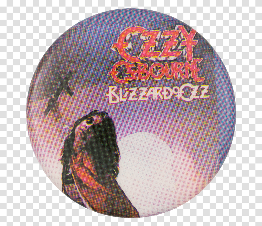 Ozzy Osbourne Blizzard Of Ozz Photograph Music Button Ozzy Osbourne Blizzard Of Oz, Disk, Dvd, Baseball Cap, Hat Transparent Png