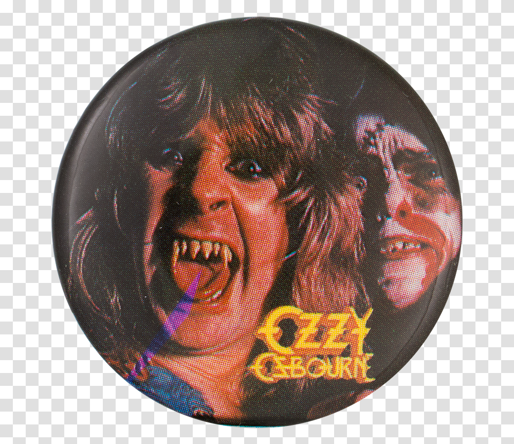 Ozzy Ozbourne Fangs Music Button Museum Ozzy With Fangs, Collage, Poster, Advertisement, Person Transparent Png