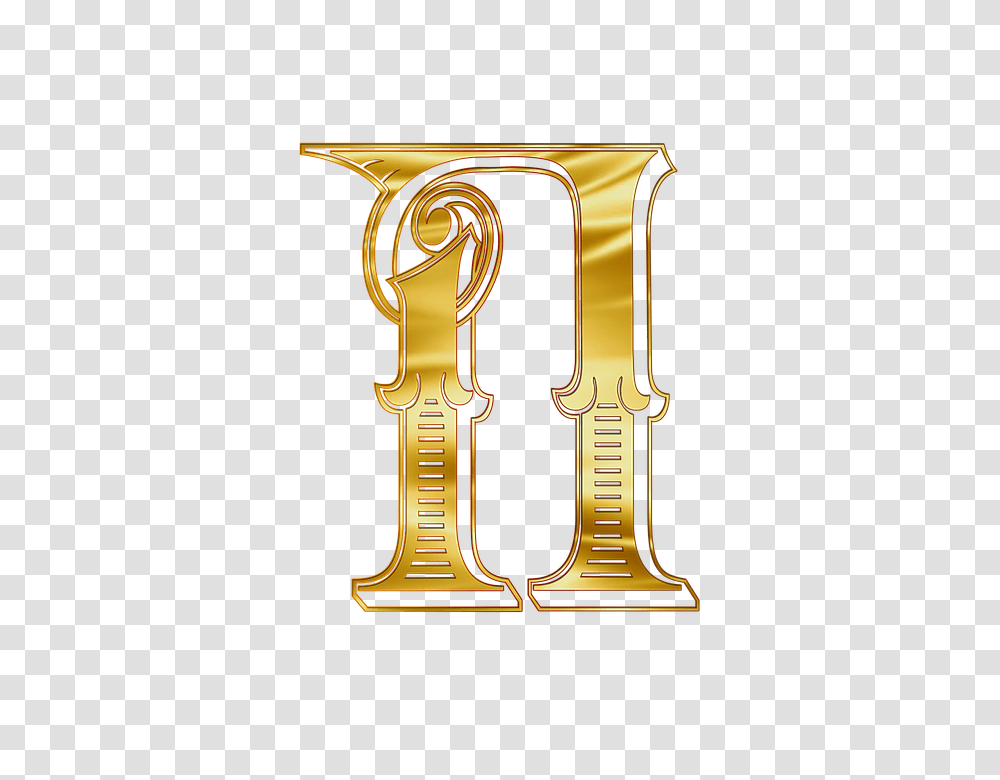 P 960, Alphabet, Gold, Trophy, Sink Faucet Transparent Png