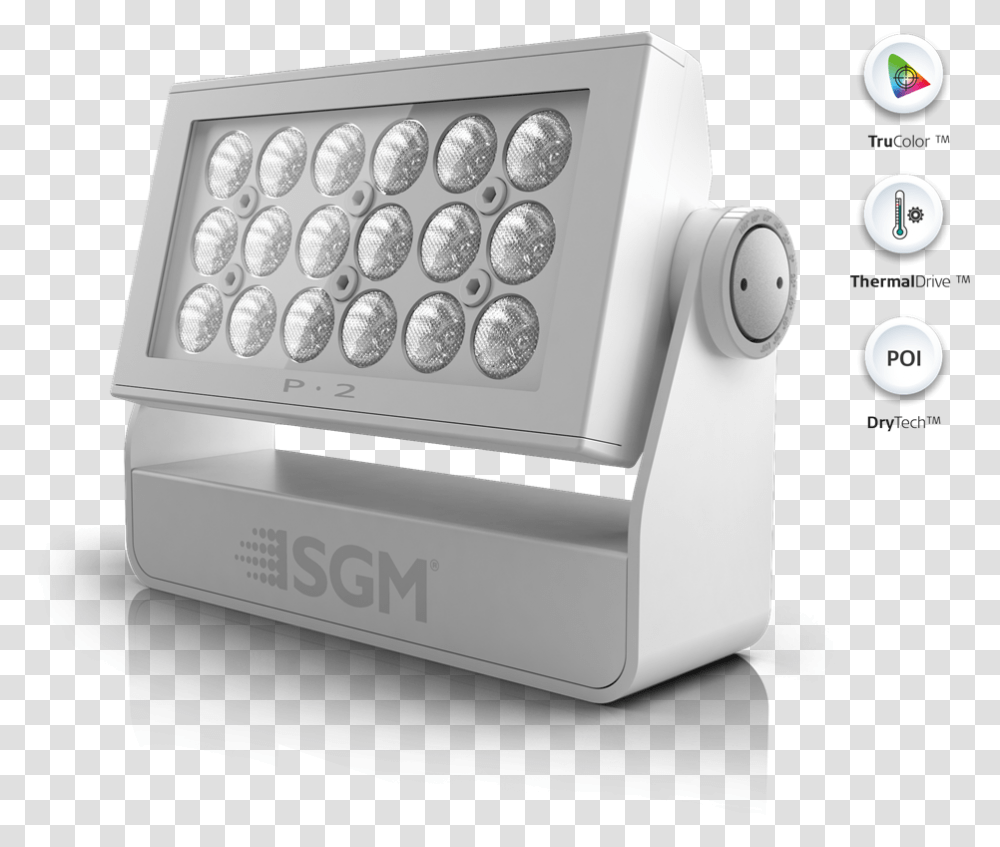 P 2 Poi L Ip66rated Rgbw Led Flood From Sgm Light Diode, Machine, Appliance, X-Ray, Ct Scan Transparent Png