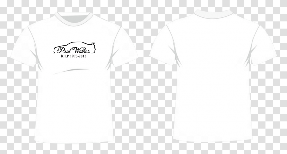 P Paul Walker Signature T Shirt White Or Black Generic T Shirt Design, Apparel, T-Shirt Transparent Png
