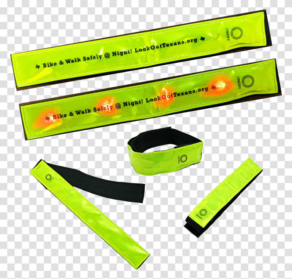 P Ref 1893 Reflective Arm Band With Flashing Leds Plastic, Strap, Accessories, Accessory, Shelf Transparent Png