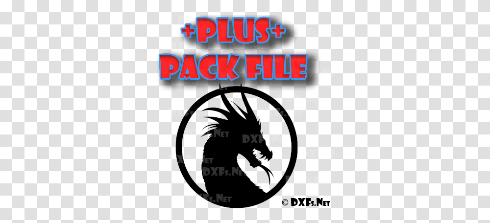 P - Dragon Silhouette Circle Design Ready To Cut Cnc Cartoon, Poster, Advertisement, Flyer, Paper Transparent Png