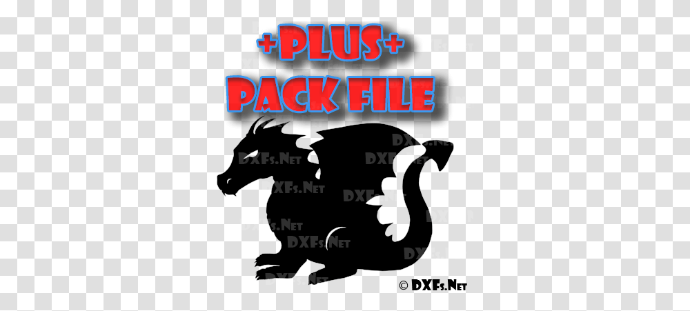 P - Standing Dragon Silhouette Design Ready To Cut Cnc Silhouette To Cut, Text, Poster, Advertisement, Flyer Transparent Png