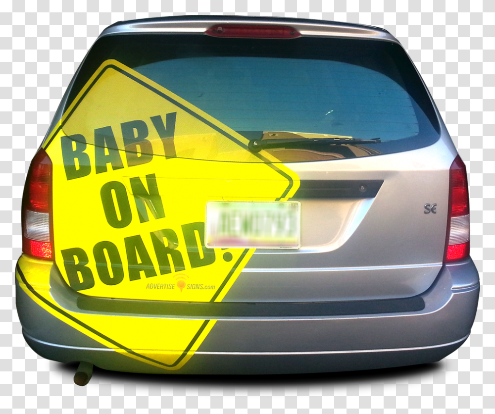 P6 I1 W969 Baby On Board, Car, Vehicle, Transportation, Automobile Transparent Png