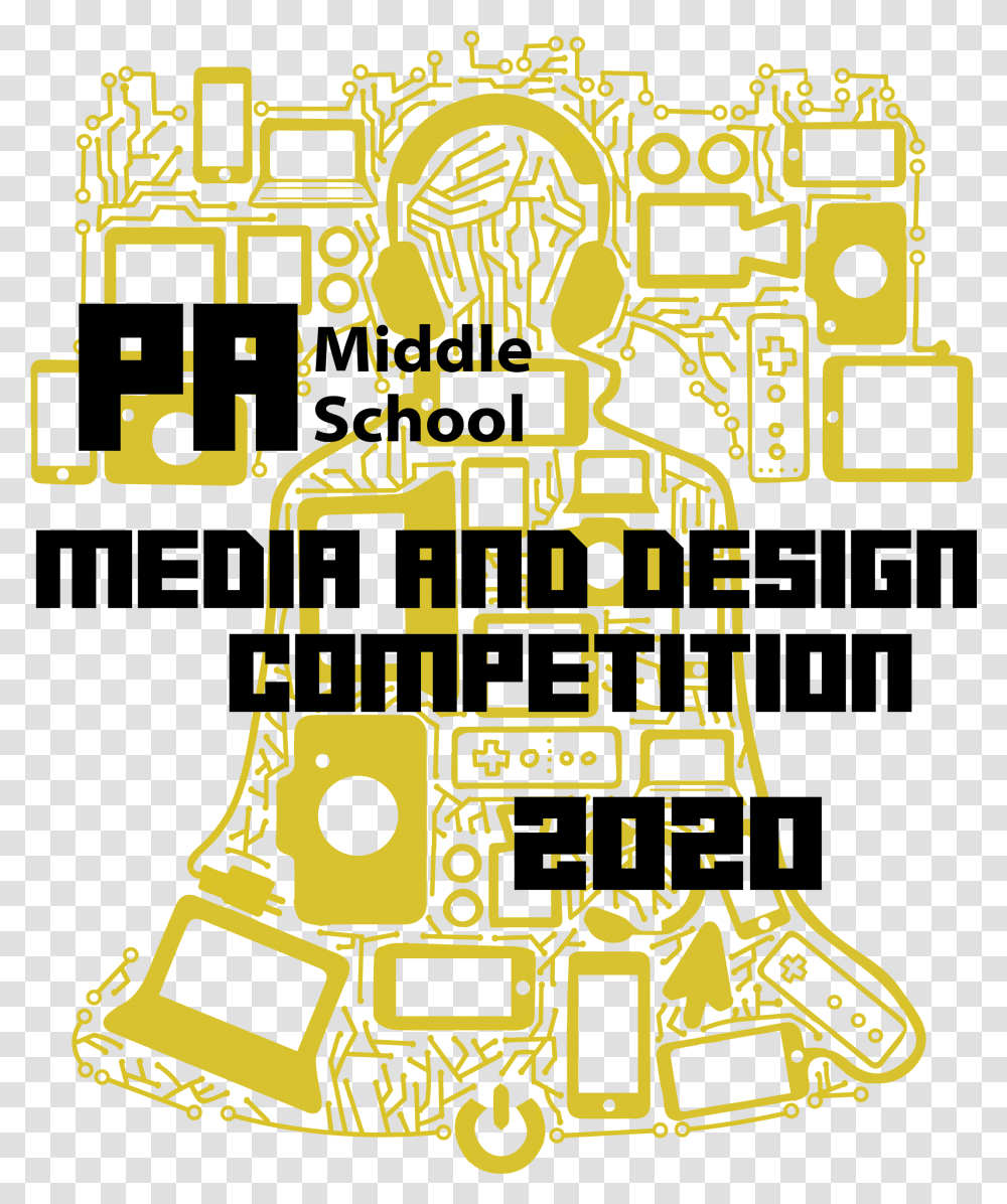 Pa Media And Design Competition Logos, Pac Man, Robot Transparent Png