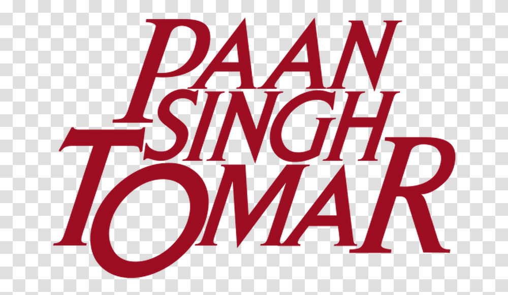Paan Singh Tomar, Word, Alphabet, Poster Transparent Png